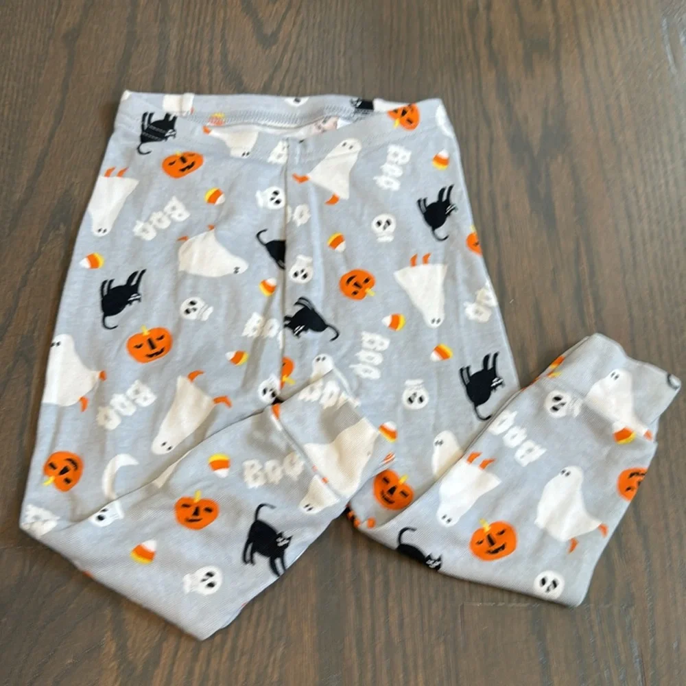 babyGap Organic Cotton Halloween Pajama Set | Pumpkin Ghost Cat | 18-24M